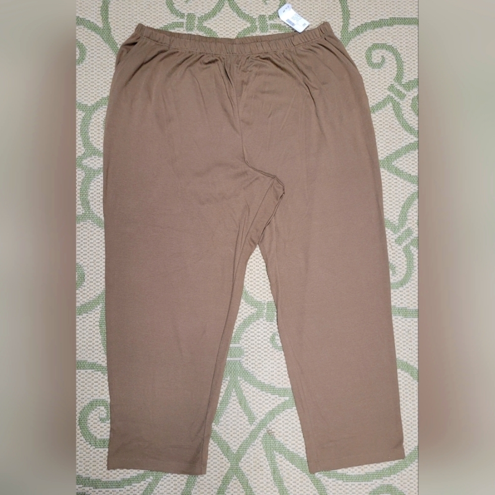 New Essentials Stretch Comfort Pants 26/28W Plus Sz Elastic Waist